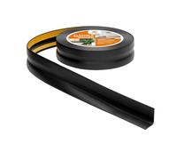 Quest Plinthe Souple Autoadhésive 32 x 23 mm Décorative - Noir, 25 m