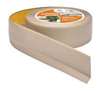 Quest Plinthe Souple Autoadhésive - 50 mm x 20 mm - Plinthe en PVC de finition - Pour l'intérieur, mur, sol, salle de bain, salon - Flexible, Étanche, Décoratif - 15 mètres, Beige