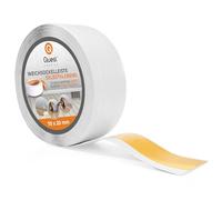 Quest Plinthe Souple Autoadhésive - 70 mm x 20 mm - Plinthe Autocollante en PVC de finition - Pour murs, sols - PVC, flexible, imperméable, décorative (Blanc, 15m)