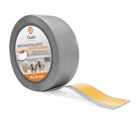 Quest Plinthe Souple Autoadhésive - 70 mm x 20 mm - Plinthe Autocollante en PVC de finition - Pour murs, sols - PVC, flexible, imperméable, décorative (Gris, 25m)