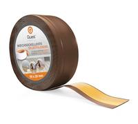 Quest Plinthe Souple Autoadhésive - 70 mm x 20 mm - Plinthe Autocollante en PVC de finition - Pour murs, sols - PVC, flexible, imperméable, décorative (Marron, 15m)