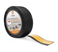 Quest Plinthe Souple Autoadhésive - 70 mm x 20 mm - Plinthe Autocollante en PVC de finition - Pour murs, sols - PVC, flexible, imperméable, décorative (Noir, 5m)