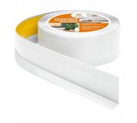 Quest Plinthe Souple en PVC 50 x 20 mm Autoadhésive - Blanc, 10 m
