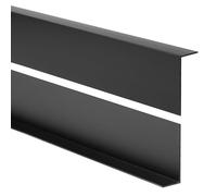 Quest Profil de protection d'angle en PVC - Sans ruban adhésif - Barre d'angle et protection des angles - 35 x 18 mm - 200 cm - Noir