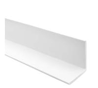Quest Profilé d'angle 35 x 35 mm - Protection des bords - En plastique PVC - Sans ruban adhésif - 200 cm - Blanc