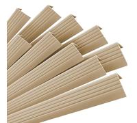 Quest Profilé de nez de marche auto-adhésif 50 x 42 cm - Protection antidérapante pour marches en plastique PVC - 100 cm - Lot (Beige, 10x100 cm)