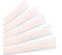 QUEST Profilé de nez de marche autocollant en PVC avec rainures antidérapantes 40 x 25 mm (transparent, 5 x 100 cm)