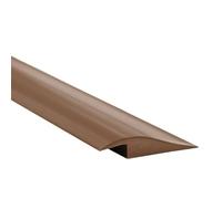 Quest Profilé de Transition 50 x 7 mm Autoadhésif - Maron, 1 m | Barre de seuil avec ruban adhésif, pose rapide sans outil, protège les bords, sécurise couloirs, bureau & maison