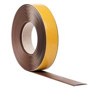 Quest Profilé de transition autocollant 5 m - Barre de transition en PVC - Barre de transition - Barre de recouvrement - Profil de compensation - Marron - 35 mm