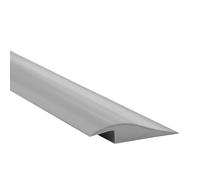 Quest Profilé de transition autocollante en PVC - 50 mm x 7 mm - 1 Mètre - barre de seuil avec compensation de hauteur - profilé d’ajustement plinthe avec bande adhésive - Gris