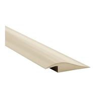 Quest Profilé de transition autocollante en PVC - 50 mm x 7 mm - 1 Mètre - barre de seuil avec compensation de hauteur - profilé d’ajustement plinthe avec bande adhésive - Beige