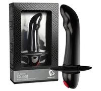 Quest - vibromasseur prostate débutant 10 modes - silicone noir