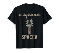 Questa Insegnante Spacca Mano scheletrica Rock T-Shirt