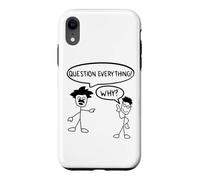 Question drôle Tout ! Pourquoi ? Professeur de Sciences philosophiques Coque pour iPhone XR