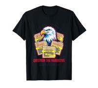 Question Le Narratif Patriot Eagle Secret File Vector Art T-Shirt