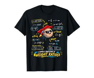 Question mathématique du Rapport de Poids Professeur drôle Dicton Sarcastique T-Shirt Graphique avec Valeur