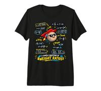 Question mathématique du Rapport de Poids Professeur drôle Dicton Sarcastique T-Shirt Haut de Gamme