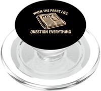 Question Médias Protestation Politique Résister à la pensée Critique PopSockets PopGrip pour MagSafe
