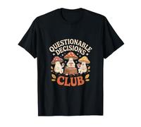 Questionable Decisions Club Cartes Champignons T-Shirt