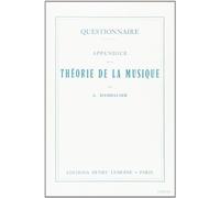 Questionnaire - Appendice de la théorie de la musique