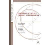 Questions actuelles en droit des étrangers - Bernadette Renauld - Anthemis - broché - Etude