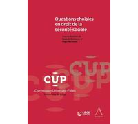 Questions choisies en droit de la sécurité sociale - Quentin Detienne - Anthemis - broché - Essai