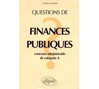 Questions De Finances Publiques - Concours Administratifs De Catégorie A