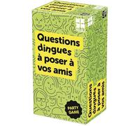 MegaBleu - QUESTIONS DINGUES A POSER A VOS AMIS - Jeu de Société Adulte et Ado dès 14 ans - Jeu d'Ambiance Drôle et Convivial - Idéal Soirées, Fêtes - Jeu de Cartes - 3 à 8 Joueurs - Version Française