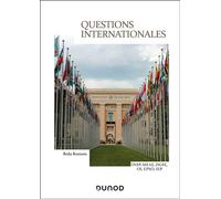 Questions internationales Insp, inet, iep, onu - Reda Rostane - Dunod - broché - Scolaire / Universitaire