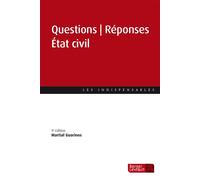 Questions Réponses État civil (9e éd.) Martial Guarinos (Auteur)