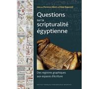Questions sur la scripturalité égyptienne Des registres graphiques aux espaces d’écriture - Florence Albert - Inst.français Archeologie Orientale Du Caire - broché - Essai