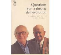 Questions sur la théorie de l'évolution