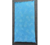 Questo Casa, Drap de Bain Serviette de Plage Bambou 16/1 Motif Ananas Tissu Jacquard séchage Rapide 330 g/m² 80 x 150 cm Turquoise