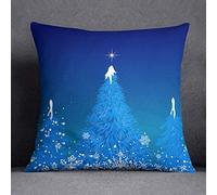 Questo Casa Housse de coussin pour sapin de Noël avec fermeture éclair invisible, housse de coussin décorative, décoration d'intérieur, pour canapé, salon de café, dimensions : 45 x 45 cm - Conçu et fabriqué dans la Türkiye