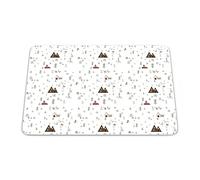 Questo Casa, Tapis de Souris rectangulaire avec Impression numérique - Antidérapant - pour Bureau et Maison - 22 x 18 cm