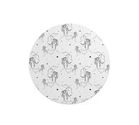 Questo Casa, Tapis de Souris Rond imprimé numérique avec Fond antidérapant pour Bureau et Maison Diamètre 22 cm