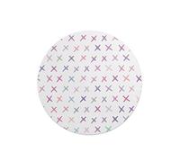 Questo Casa, Tapis de Souris Rond imprimé numérique avec Fond antidérapant pour Bureau et Maison Diamètre 22 cm