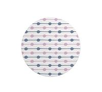 Questo Casa, Tapis de Souris Rond imprimé numérique avec Fond antidérapant pour Bureau et Maison Diamètre 22 cm