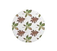 Questo Casa, Tapis de Souris Rond imprimé numérique avec Fond antidérapant pour Bureau et Maison Diamètre 22 cm