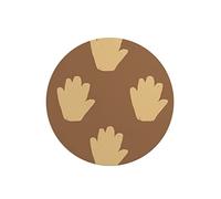 Questo Casa, Tapis de Souris Rond imprimé numérique avec Fond antidérapant pour Bureau et Maison Diamètre 22 cm