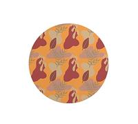 Questo Casa, Tapis de Souris Rond imprimé numérique avec Fond antidérapant pour Bureau et Maison Diamètre 22 cm