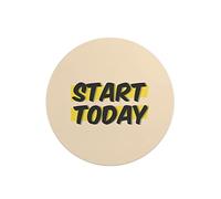 Questo Casa, Tapis de Souris Rond imprimé numérique avec Fond antidérapant pour Bureau et Maison Diamètre 22 cm