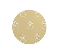 Questo Casa, Tapis de Souris Rond imprimé numérique avec Fond antidérapant pour Bureau et Maison Diamètre 22 cm