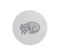 Questo Casa, Tapis de Souris Rond imprimé numérique avec Fond antidérapant pour Bureau et Maison Diamètre 22 cm