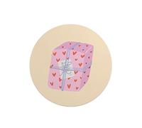 Questo Casa, Tapis de Souris Rond imprimé numérique avec Fond antidérapant pour Bureau et Maison Diamètre 22 cm