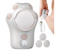 Questus Remover électrique pour callosités sur pied - Poal Scrubber Dead Skin Remover - Outils rechargeables avec guide de lumière LED pour peaux d'hiver craquelées