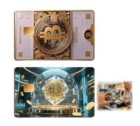 Quesuc 2 Stück Kreditkarten Aufkleber Selbstklebend Kreditkartenhülle Bitcoin Serie Dekoration Plastik Für Transport Debitkarte Kreditkarte 5.3X8.5C