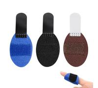 Quesuc 3 Pièces Attelle Doigt Orthèse De Pouce Bandage De Doigt En Textile Pour Index, Majeur, Annulaire, Auriculaire En Cas De Lésion Articulaire Ou Traumatisme Bleu Noir Marron 10 Cm De Lon