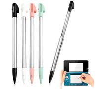 Quesuc 4 Pièces Stylo Télescopique Pour Écrans Résistifs 3Ds Stift Stylo D'Entrée En Métal Pour Navigateur, Mid, Ndslite, Consoles De Jeu (Environ 87.5 Mm, 4 Couleurs)