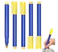 Quesuc 5 Pièces Stylo Détecteur De Faux Billets Vérificateur D'Euros, Dollars Us, Livres Sterling, Yen Japonais Et Won Coréen En Plastique Bleu 13.5 Cm De Lon